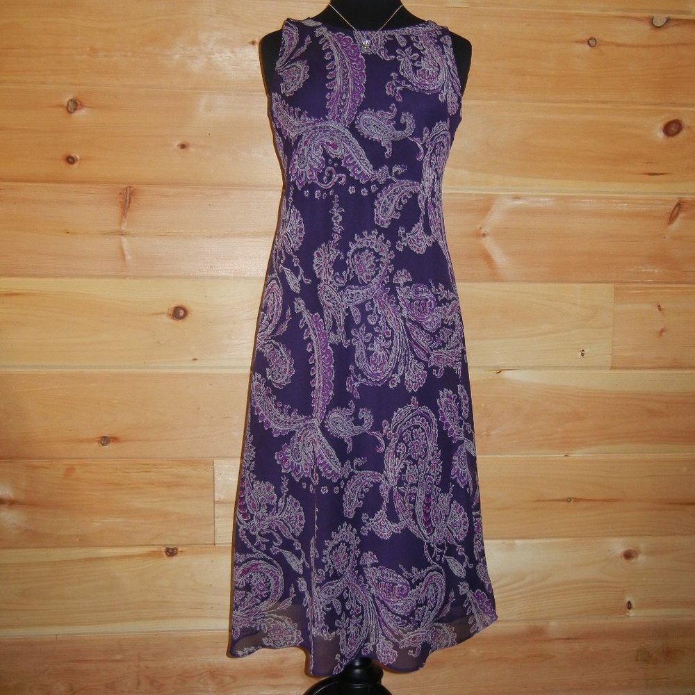 Studio One Womens Dress Sz 8 (runs small) in Plum